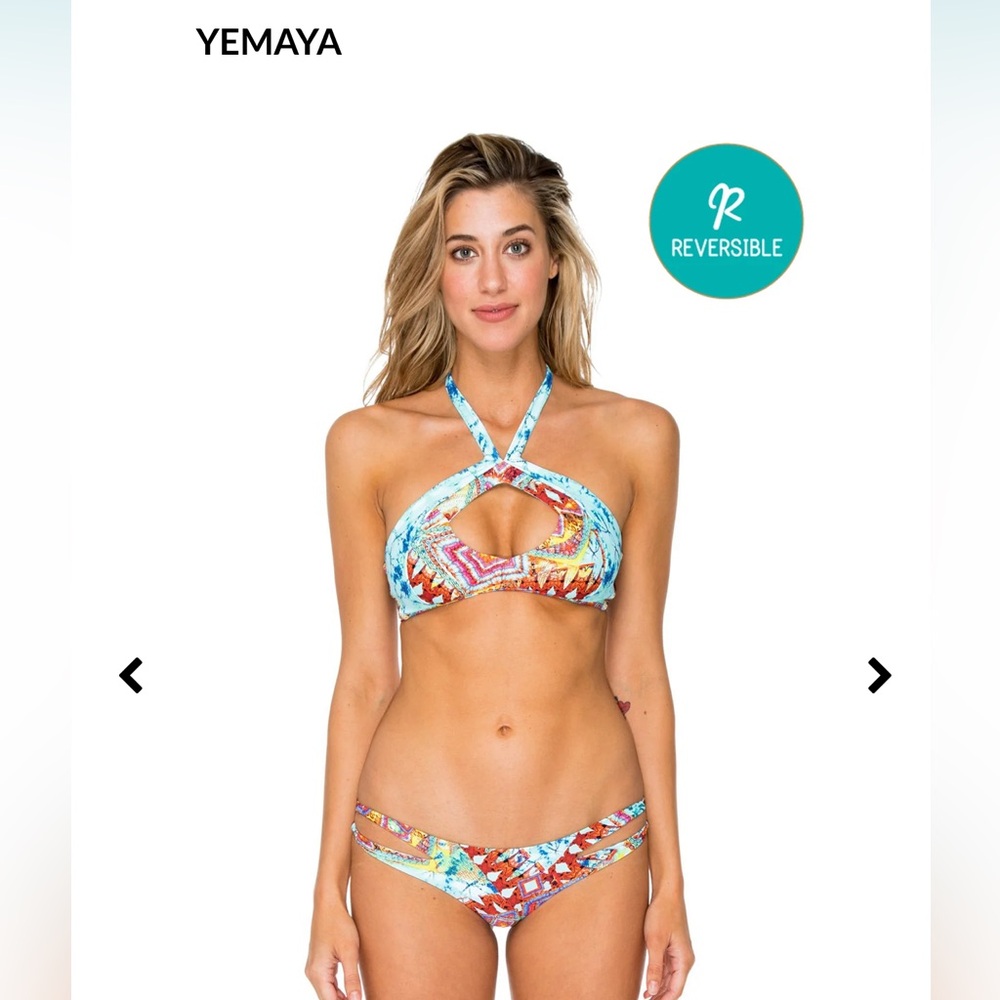 Luifama Yemaya Multicolor Reversible Bikini Set NWT 
👙🌞